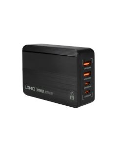 Зарядний пристрій LDNIO A4808Q 65W LED Чорний (Black)
