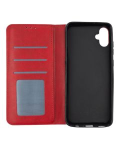 Чехол кейс для Samsung A05 DM Book Case Leather Красный (Red)