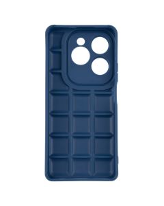 Чехол-накладка для Infinix Hot 40/40 Pro/Spark 20 Pro Quadrate Case Синий (Blue)