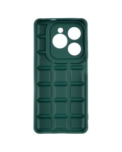 Чехол накладка для Infinix Hot 40i Quadrate Case Зелёный (Green)