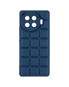 Чехол-накладка для TECNO Spark 20 Pro Plus Quadrate Case Синий (Blue)