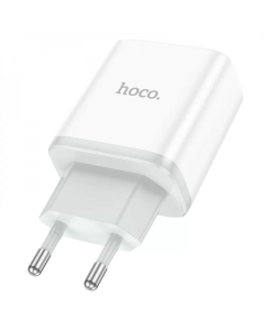 Зарядний пристрій Hoco C105A Stage dual port PD20W+QC3.0 Білий (White)