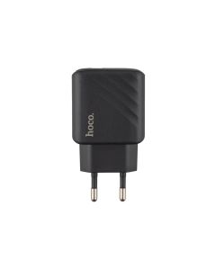 Зарядное устройство Hoco CS21A (1USB) QC 18W Черное (Black)