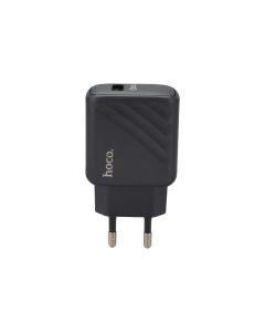 Зарядное устройство Hoco CS21A (1USB) QC 18W Черное (Black)