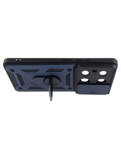 Чохол накладка для Xiaomi Redmi Note 13 Pro / Poco M6 Pro Camshield Serge Ring Синя (Blue)