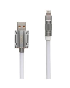 USB кабель XO NB227 Silicone Durable 6A 1.2м Lightning Білий (White)