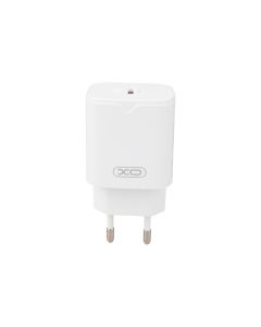 Зарядний пристрій XO L126 PD&QC.3.0 20W (1USB-C) Білий (White)