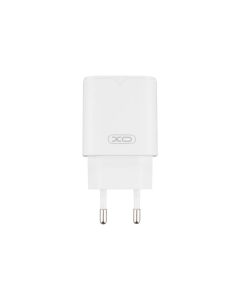 Зарядний пристрій XO L131 PD&QC.3.0 30W (1USB-C) Білий (White)