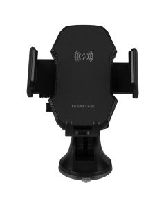 Автотримач Borofone BH214 Central Console 15W з бездротовою зарядкою Чорний (Black)