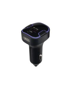 Fm-модулятор XO BCC-12 Flash Drive USB+PD 3.1A Bluetooth Чорний (Black)
