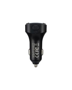 Fm-модулятор XO BCC-12 Flash Drive USB+PD 3.1A Bluetooth Чорний (Black)