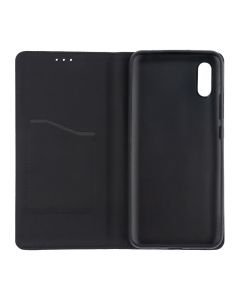 Чохол кейс для Xiaomi Redmi 9A Leather Fold Чорний (Black)