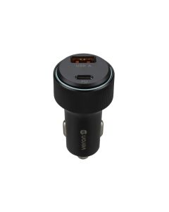 Автомобільний зарядний пристрій Veron CC-319 PD Type-C+USB QC3.0 48W Чорний (Black)
