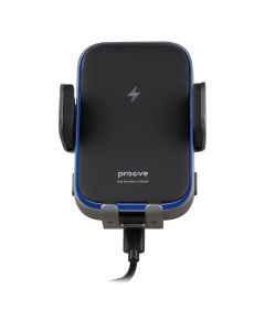 Автотримач Proove Triple Clamp Pro 15W з бездротовою зарядкою Сірий (Metal Grey)