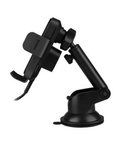 Автотримач Proove Triple Clamp Pro 15W з бездротовою зарядкою Сірий (Metal Grey)