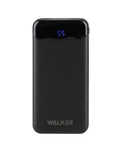 PowerBank 20000 mAh Walker WB-525 2USB 2.4A LCD Чорна (Черный)