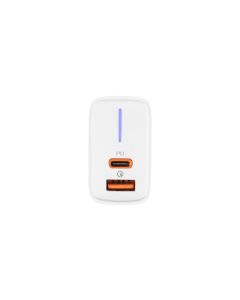 Зарядний пристрій Gelius Radiance GP-HC058 QC3.0/PD25W (1USB + 1USB-C) Білий (White)