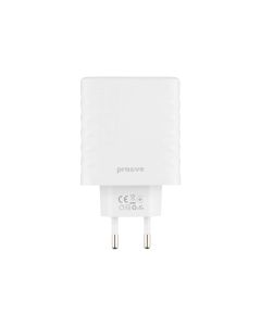 Зарядний пристрій Proove Speed Surge Gan 65W (2USB-C + 1USB) Білий (White)