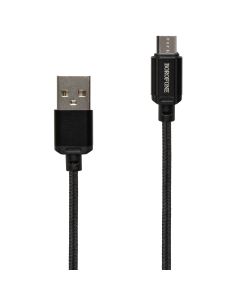 USB кабель Borofone BX87 Sharp Micro-USB 2.4A 1мЧорний (Black)