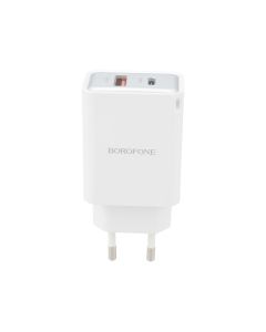 Зарядное устройство Borofone BN16 (1USB + 1USB-C) 45W Белый