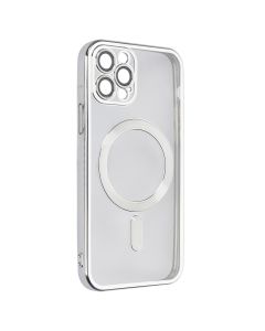 Чохол накладка для iPhone 12 Pro Luxury Transparent MS Срібний (Silver)