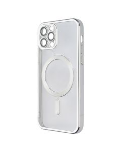 Чохол накладка для iPhone 12 Pro Luxury Transparent MS Срібний (Silver)