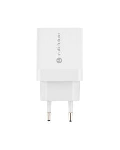 Зарядное устройство Make (2USB) 0 2.4A 12W Белый (White)