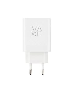 Зарядное устройство Make (1USB + 1USB-C) 20W Белый (White)