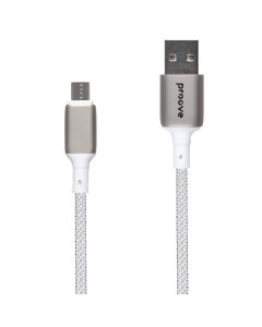 USB кабель Proove Dense Metal Micro-USB 2.4A 1м Білий (White)