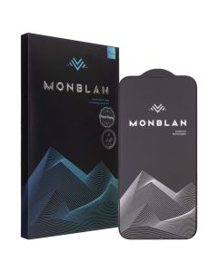 Защитное стекло для iPhone 13/13 Pro/14 Monblan 2.5D Черное (Black)