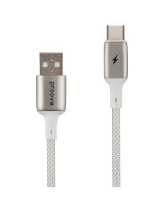 USB-кабель Proove Dense Metal Type-C 2.4A 1м Белый (White)