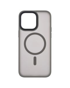 Чохол накладка для iPhone 14 Pro Max MiaMi Pjur with MagSafe Сіра (Titanium Grey)