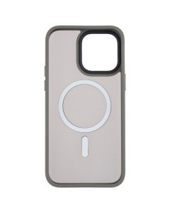 Чохол накладка для iPhone 14 Pro Max MiaMi Pjur with MagSafe Сіра (Titanium Grey)