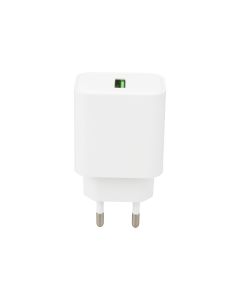 Зарядное устройство Borofone BA72A (1USB) 18W + кабель Micro-USB Белый (White)