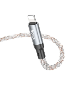 USB кабель Hoco U112 Shine Type-C to Lightning 20W Сірий (Grey)