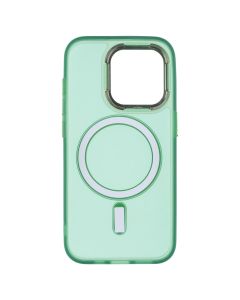 Чехол накладка для iPhone 15 Pro TPU+PC Lily MagSafe Зелёный (Армейский зелёный)