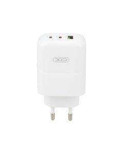 Зарядний пристрій XO L139 GaN (2USB-C+1USB) 65W/45W Білий (White)