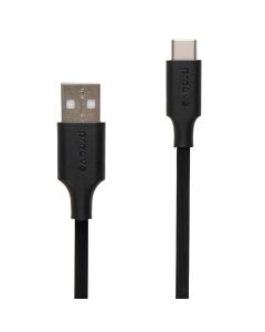 USB кабель Proove Striped Silicone Type-C 1м Чорний (Black)