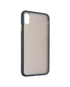 Чохол накладка для iPhone XS Max Matte Skin Affinity Зелена (Dark Blue)