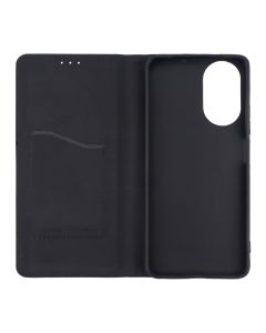 Чехол кейс для Realme C67 Leather Fold Черный (Black)
