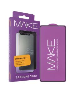 Захисне скло для Samsung M55 MakeFuture Чорне (Black)