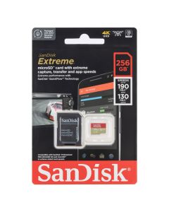 Карта пам'яті MicroSD SanDisk Extreme A2 256 Gb Class 10 V30 + адаптер