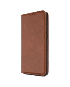 Чехол кейс для Samsung A05 DM Book Case Leather Коричневый (темно-коричневый)