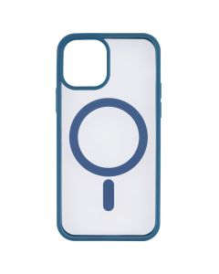 Чохол накладка для iPhone 12 DM Frosted Acrylic MagSafe Синя (Navy Blue)