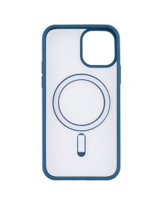 Чохол накладка для iPhone 12 DM Frosted Acrylic MagSafe Синя (Navy Blue)