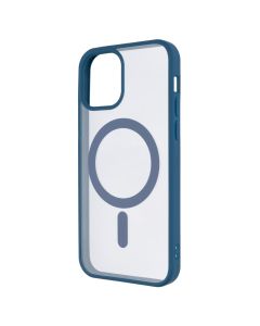 Чохол накладка для iPhone 12 DM Frosted Acrylic MagSafe Синя (Navy Blue)