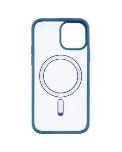 Чохол накладка для iPhone 12 Pro DM Frosted Acrylic MagSafe Синя (Navy Blue)