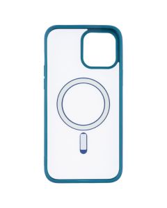 Чохол накладка для iPhone 13 Pro Max DM Frosted Acrylic MagSafe Синя (Navy Blue)