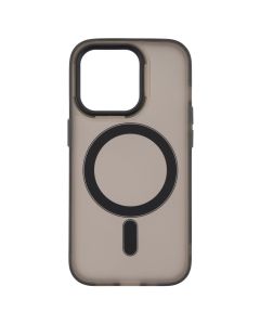 Чехол-накладка для iPhone 14 Pro DM Translucent Color MagSafe Серый (темно-серый)