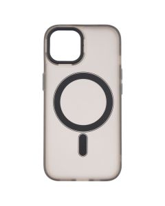 Чехол-накладка для iPhone 15 DM Translucent Color MagSafe Серый (темно-серый)